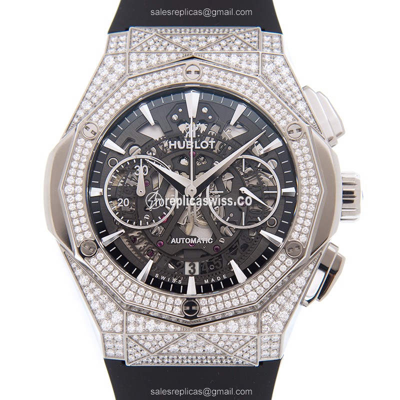 Hublot 525.NX.0170.RX.1704.ORL18 CLASSIC FUSION Automatic Titanium & Diamond