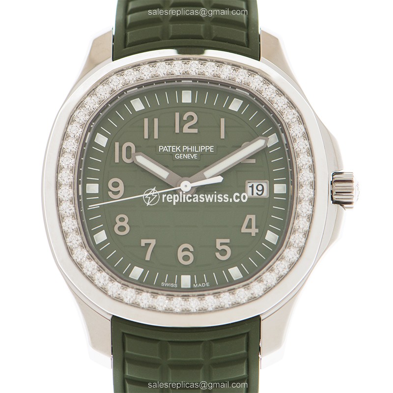 Patek Philippe 5267/200A-011 AQUANAUT Quartz Stainless Steel & Diamonds
