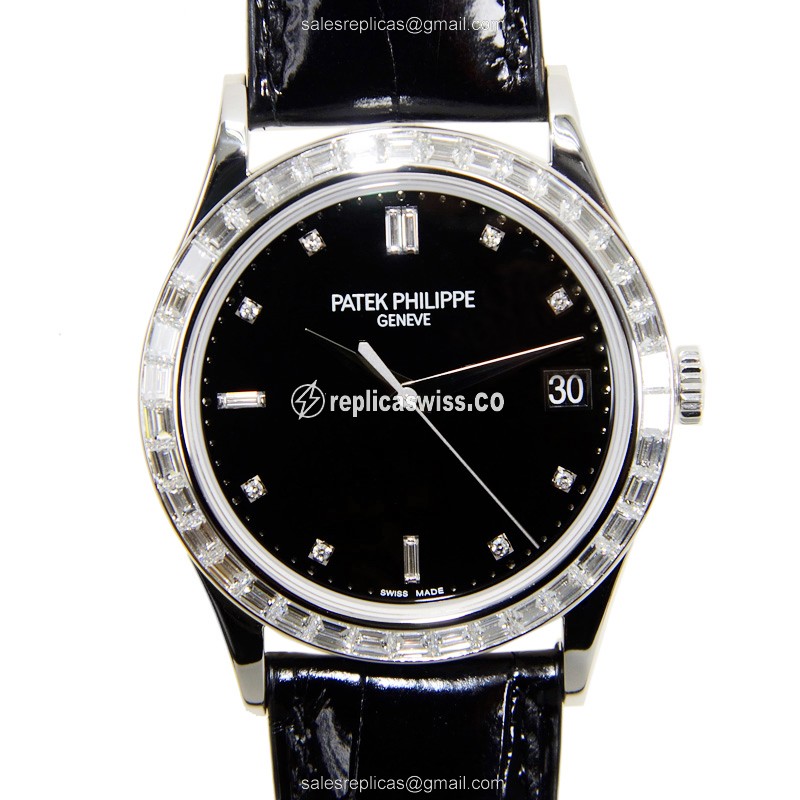 Patek Philippe 5298P-012 CALATRAVA Automatic 18kt White Gold & Diamond