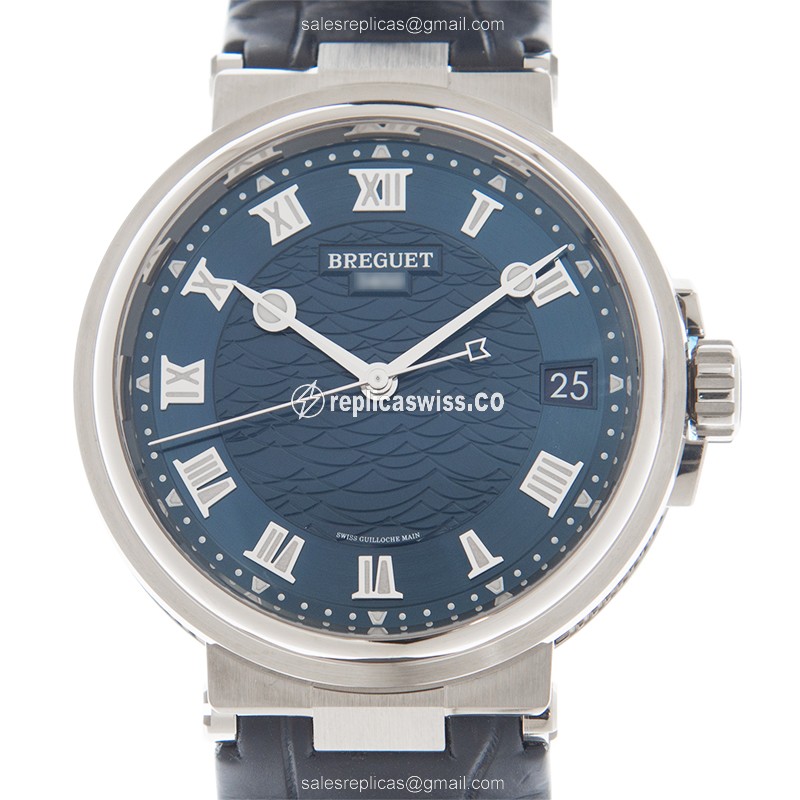 Breguet 5517BB/Y2/9ZU MARINE Automatic 18kt White Gold