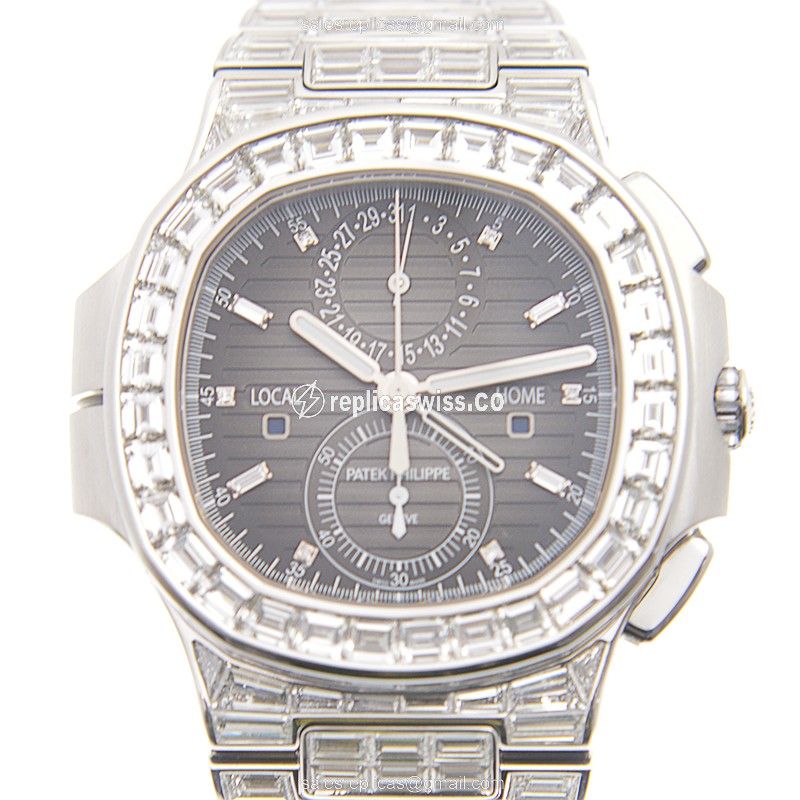 Patek Philippe 5990/1400G-001 NAUTILUS Automatic 18kt White Gold & Diamond
