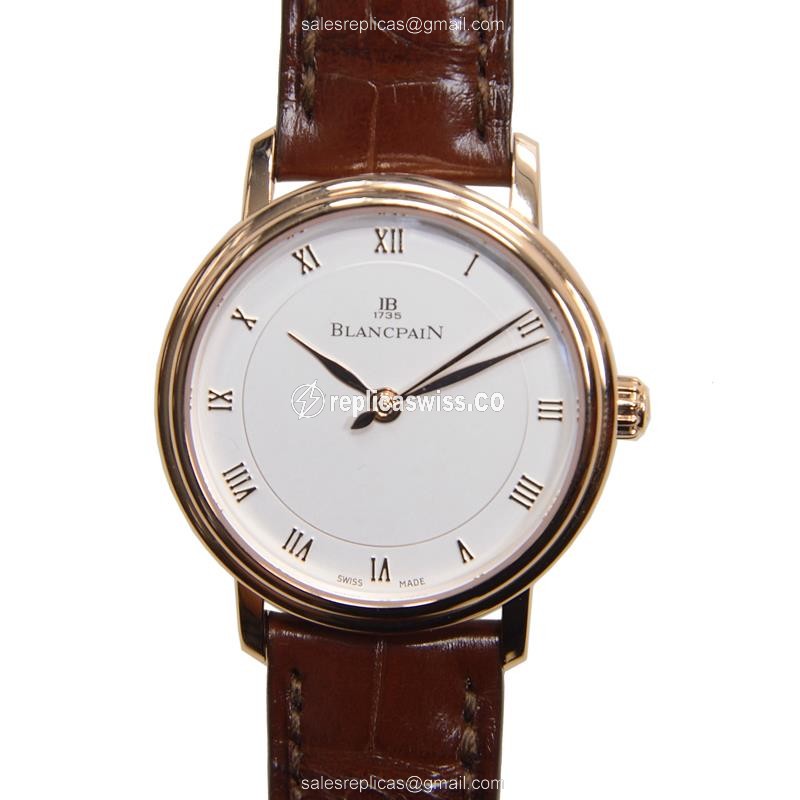 Blancpain 6102-3642-55A VILLERET Automatic 18kt Rose Gold