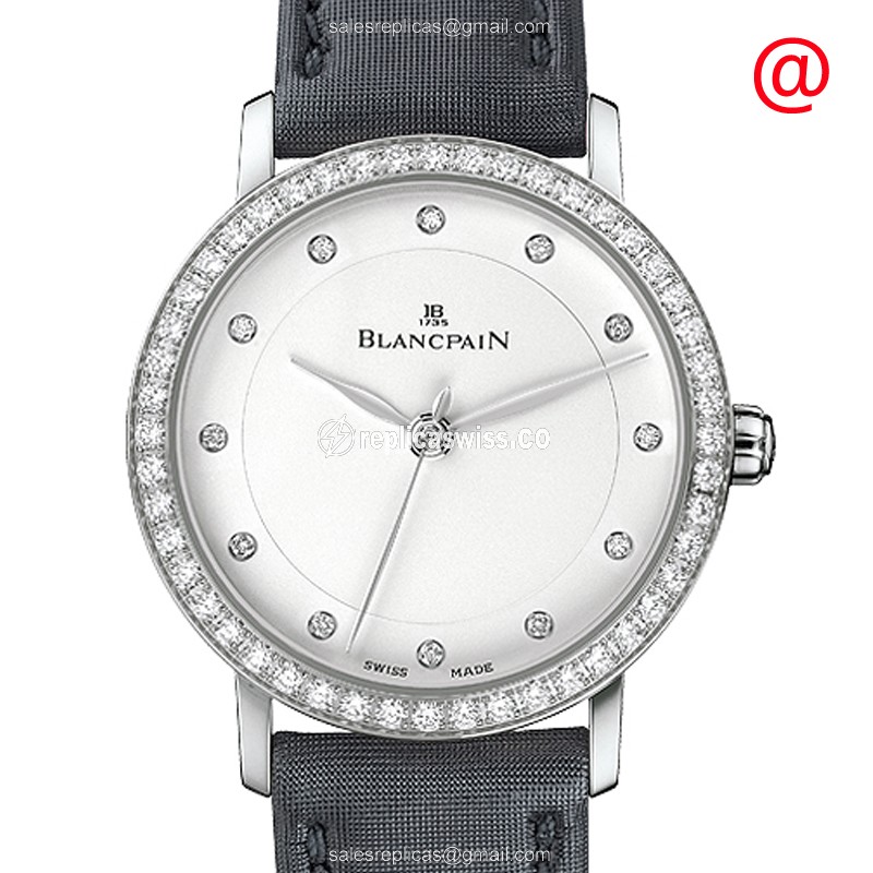 Blancpain 6102-4628-95 VILLERET Automatic Stainless Steel & Diamonds