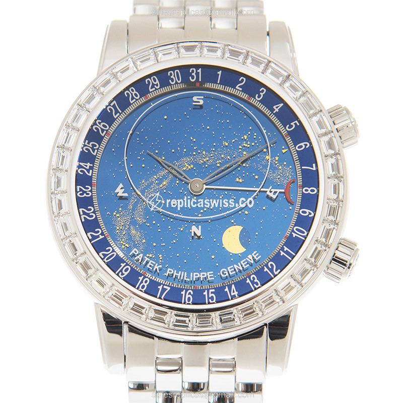 Patek Philippe 6104/1G-010 CELESTIAL Automatic 18kt White Gold & Diamond