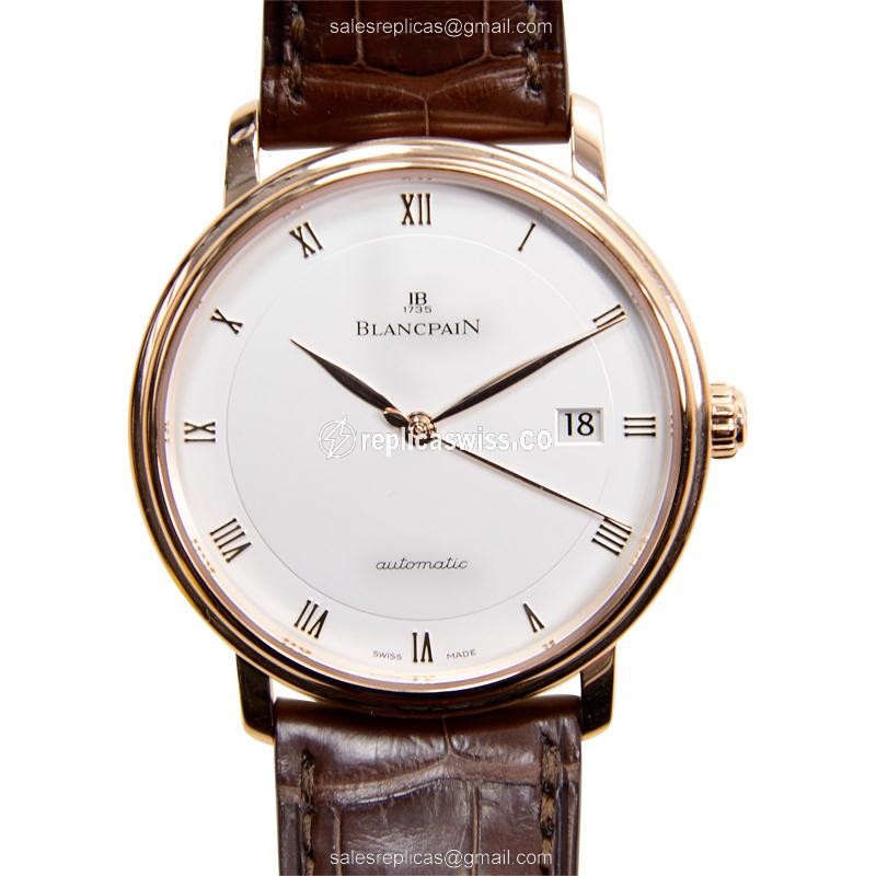 Blancpain 6223-3642-55A VILLERET Automatic 18kt Rose Gold