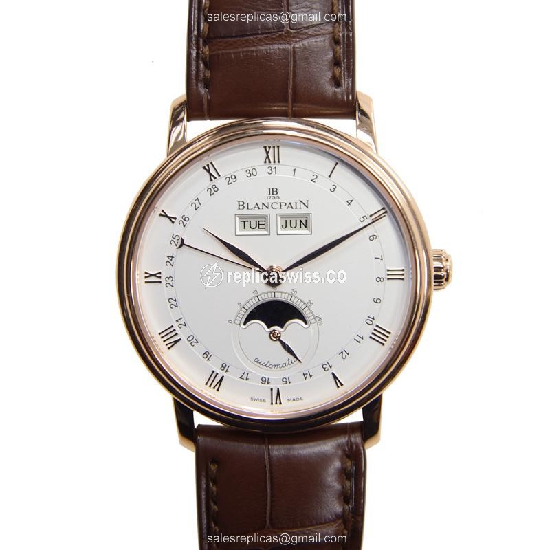 Blancpain 6263-3642-55A VILLERET Automatic 18kt Rose Gold
