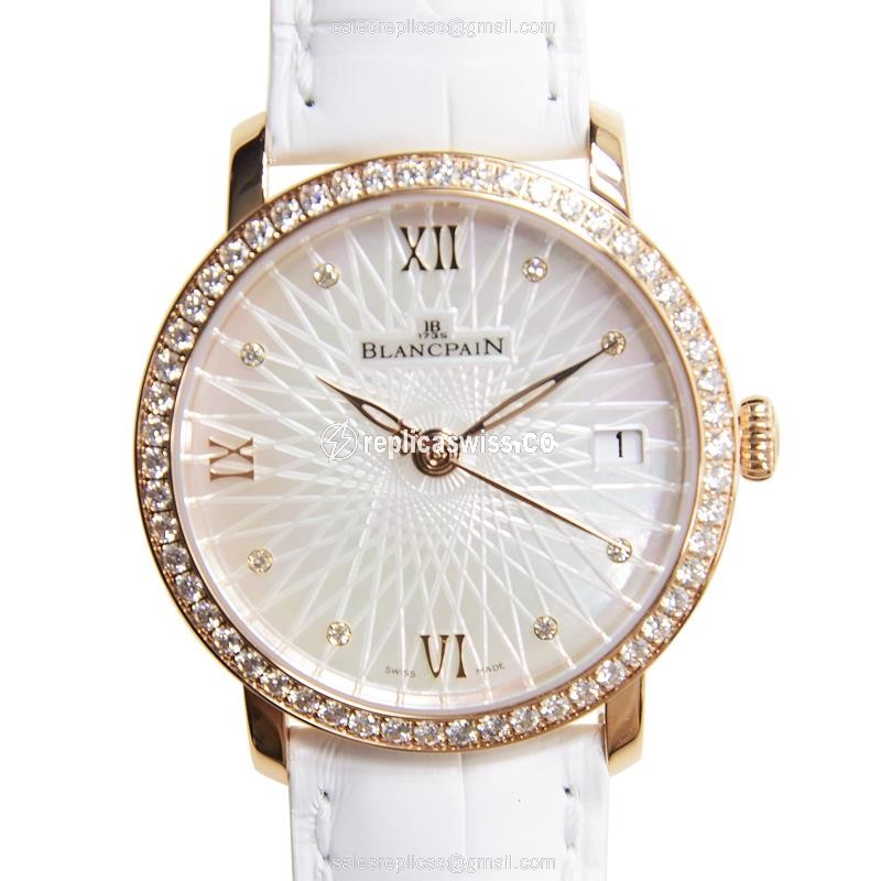 Blancpain 6604-2944-55A WOMEN Automatic 18kt Rose Gold & Diamonds