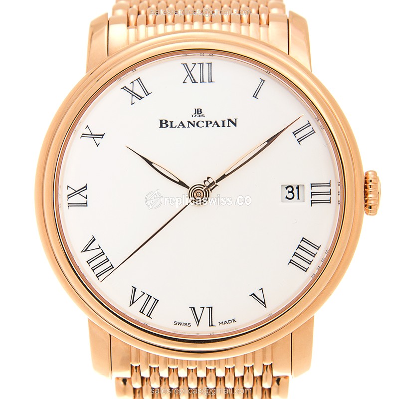 Blancpain 6630-3631-MMB VILLERET Automatic 18kt Rose Gold