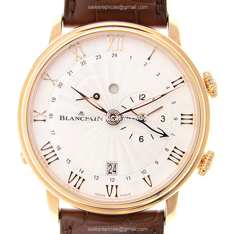 Blancpain 6640-3642-55B VILLERET Automatic 18kt Rose Gold