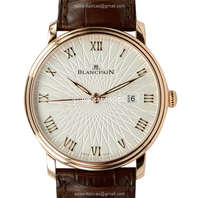 Blancpain 6651C-3642-55A VILLERET Automatic 18kt Rose Gold