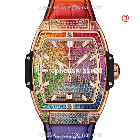 Hublot 665.OX.9910.LR.0999 BIG BANG Automatic 18kt Rose Gold & Diamonds