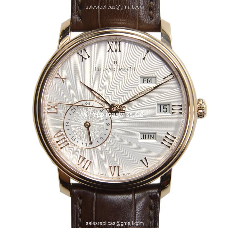 Blancpain 6670-3642-55B VILLERET Automatic 18kt Rose Gold