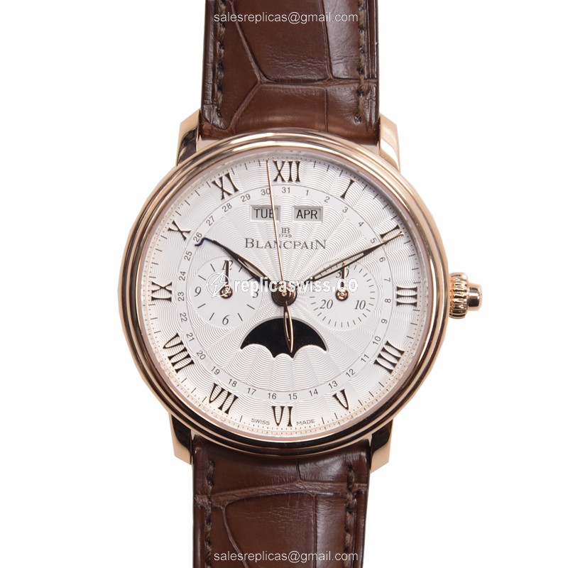 Blancpain 6685-3642-55B VILLERET Automatic 18kt Rose Gold