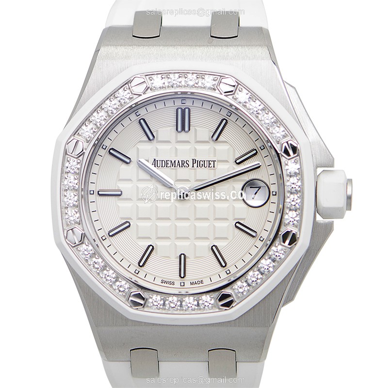 Audemars Piguet 67540SK.ZZ.A010CA.01 ROYAL OAK OFFSHORE Quartz Stainless Steel & Diamonds