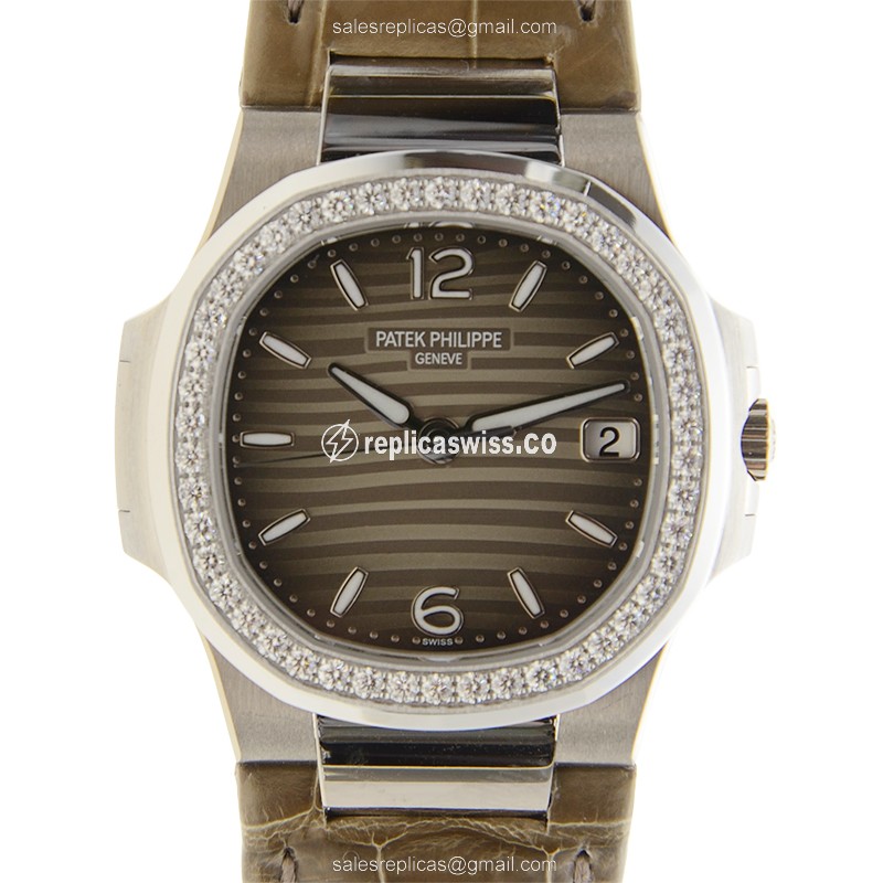 Patek Philippe 7010G-012 NAUTILUS Quartz 18kt White Gold & Diamond