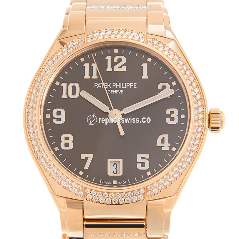 Patek Philippe 7300-1200R-001 TWENTY-4 Automatic 18kt Rose Gold & Diamonds