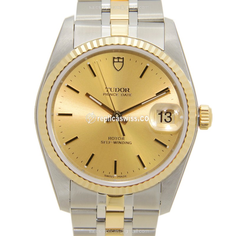 Tudor 74033-62473-CH PRICE DATE-DAY Automatic 18kt Gold & Steel