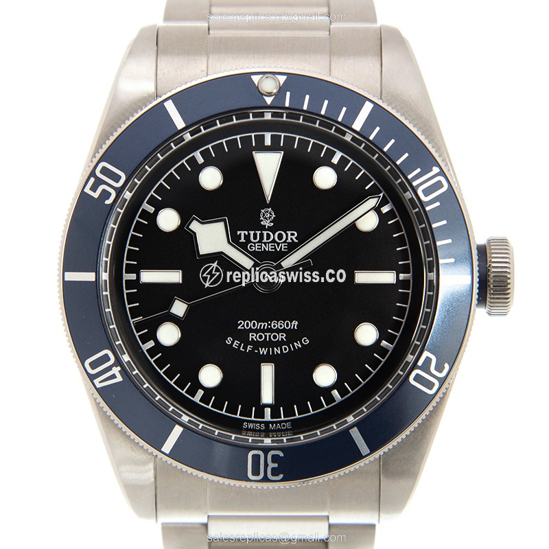 Tudor 79220B-STEEL HERITAGE BLACK BAY Automatic Stainless Steel