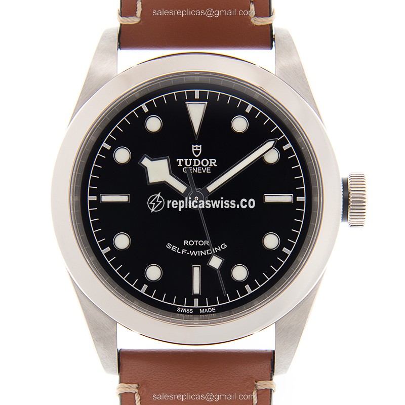 Tudor 79540-LEATHER STRAP HERITAGE RANGER Automatic Stainless Steel