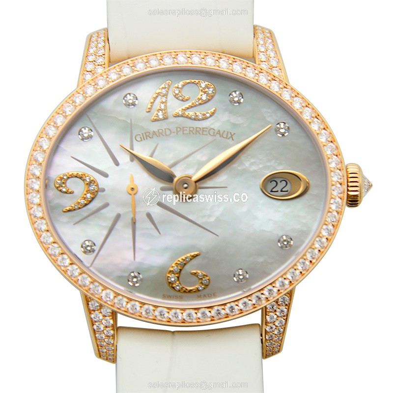 Girard Perregaux 80484D52P762BK7A CATS EYE Automatic 18kt Rose Gold & Diamonds