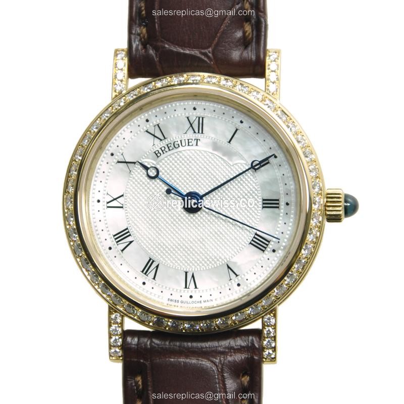 Breguet 8068BA/52/964/DD00 CLASSIC Automatic 18kt Gold & Diamond