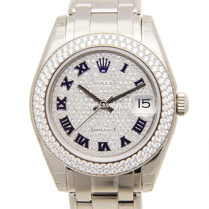Rolex 81339ZER LADY DATEJUST Automatic 18kt White Gold & Diamond