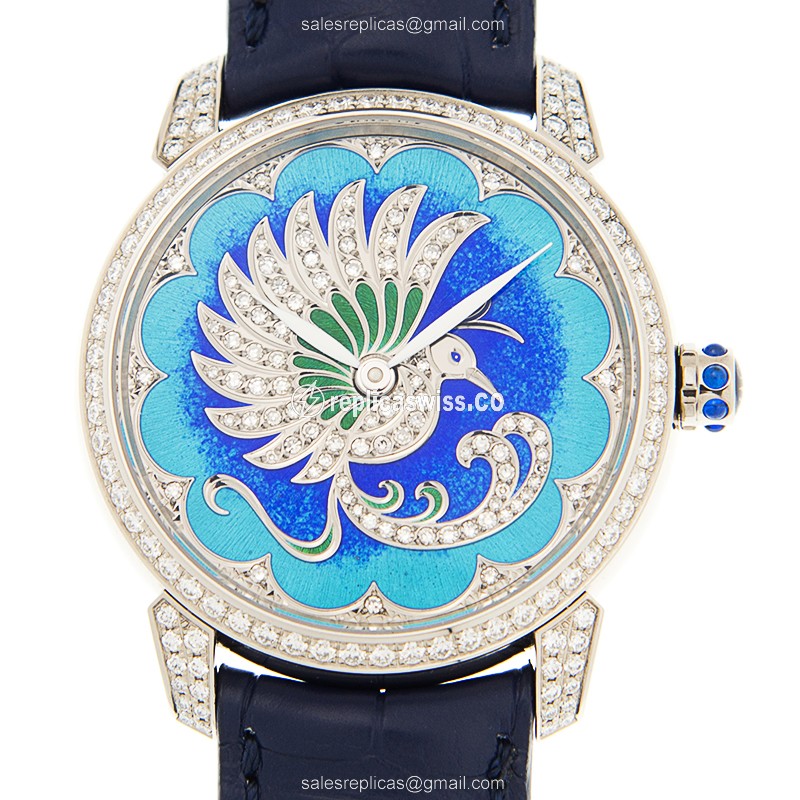 Ulysse Nardin 8150-112/PB CLASSIC Automatic 18kt White Gold & Diamond