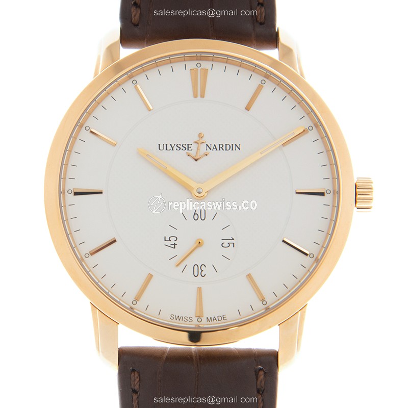 Ulysse Nardin 8206-198-2/31 CLASSIQUE Manual Wind 18kt Rose Gold