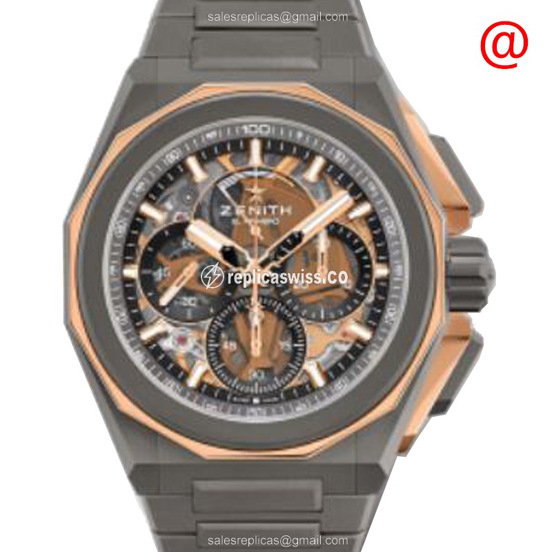 Zenith 87.9100.9004/03.I001 DEFY Automatic Titanium & 18kt Rose Gold