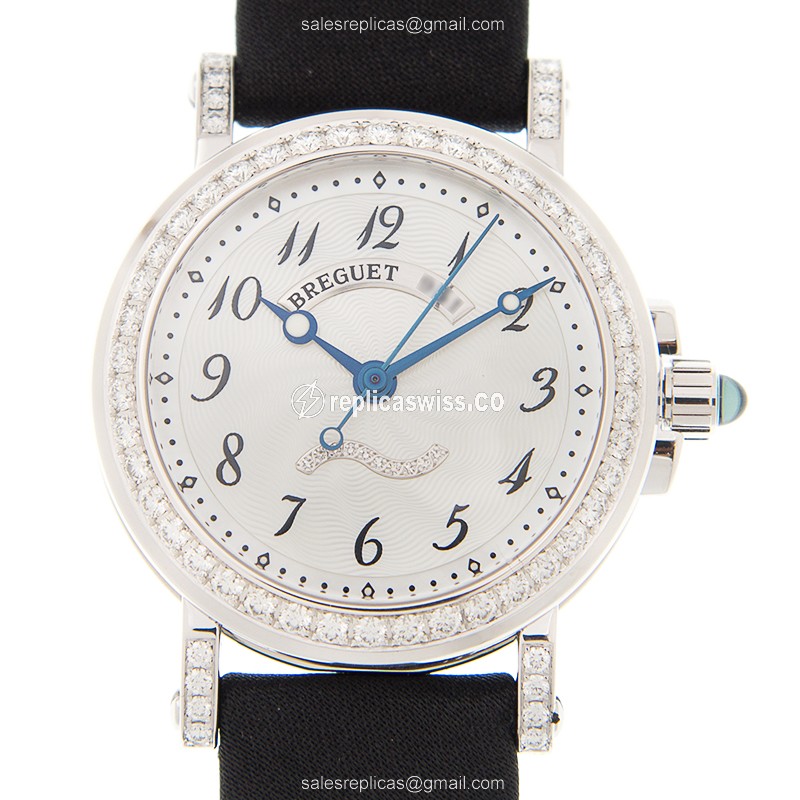 Breguet 8818BB/59/864/DD0D MARINE Automatic 18kt White Gold & Diamond