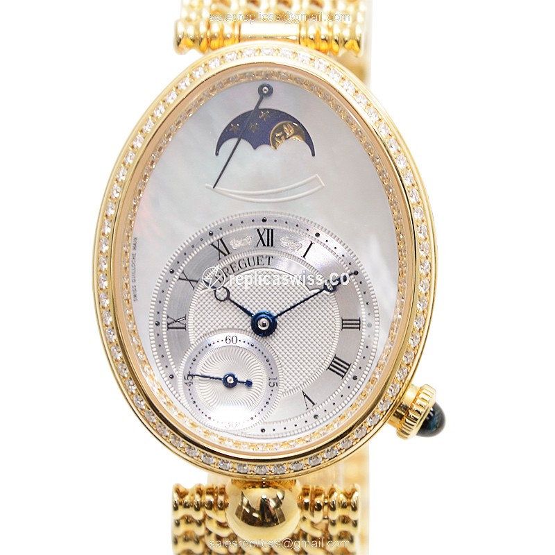 Breguet 8908BA/52/J20/D000 REINE DE NAPLES Automatic 18kt Gold & Diamond