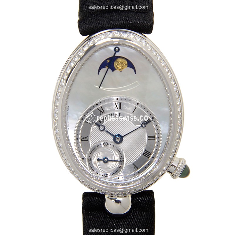 Breguet 8908BB/52/864/D00D REINE DE NAPLES Automatic 18kt White Gold & Diamond