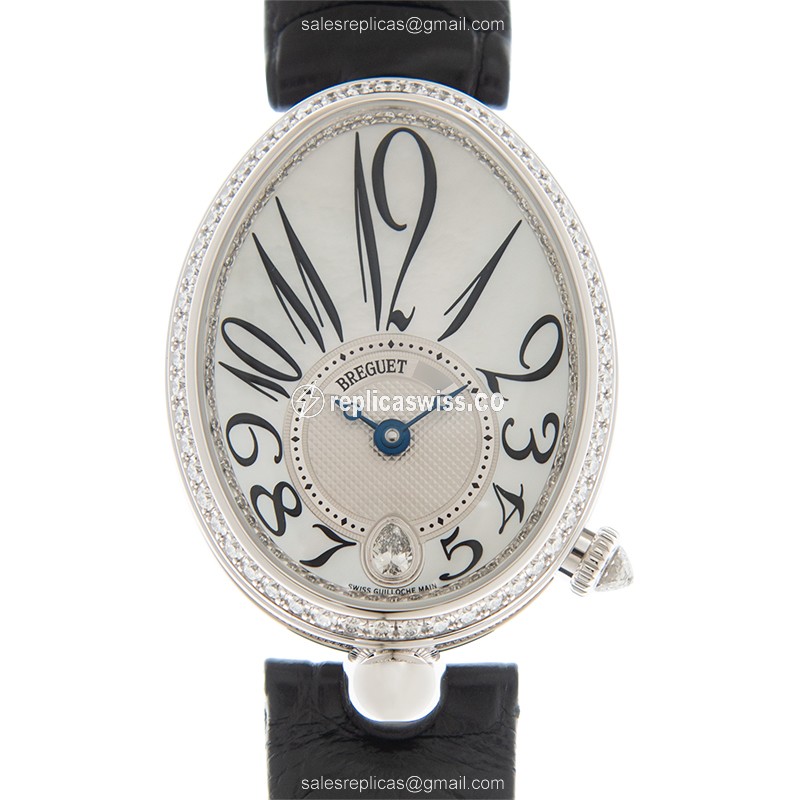 Breguet 8918BB/58/964/D00D3L REINE DE NAPLES Automatic 18kt White Gold & Diamond