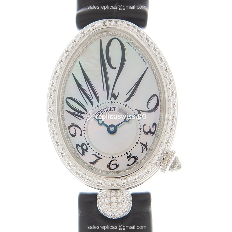 Breguet 8928BB/5W/944/DD0D/3L REINE DE NAPLES Automatic 18kt White Gold & Diamond