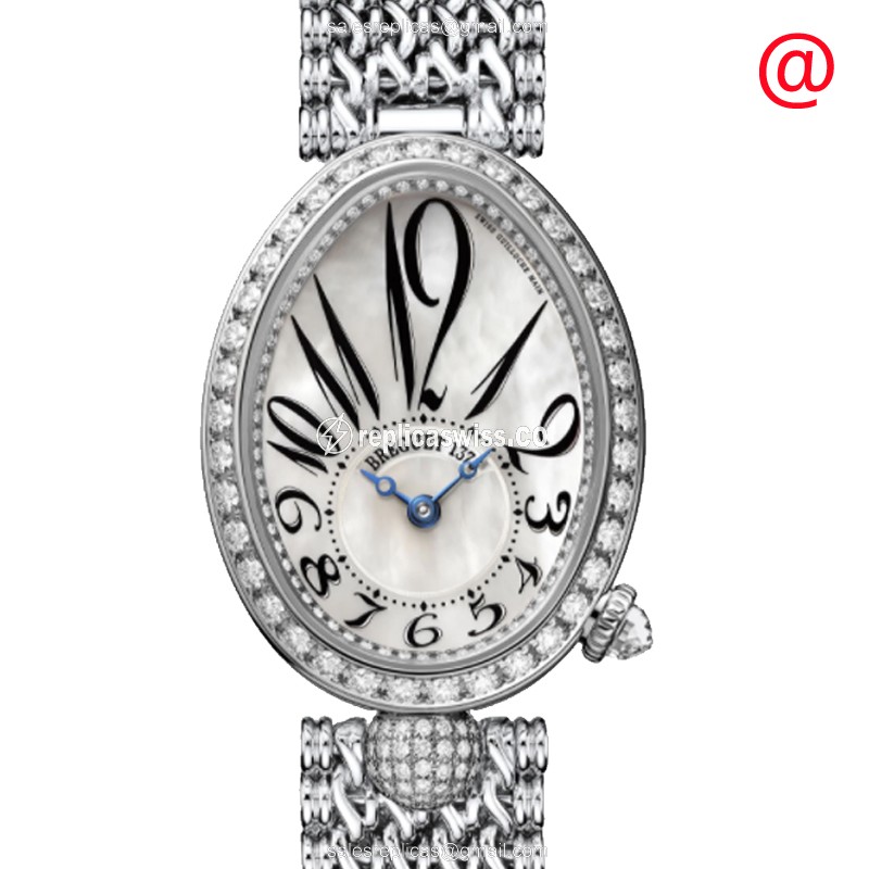 Breguet 8928BB/5W/J20/DD00 REINE DE NAPLES Automatic 18kt White Gold & Diamond