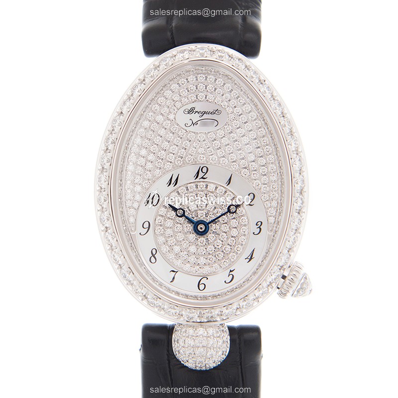 Breguet 8928BB/8D/944/DD0D REINE DE NAPLES Automatic 18kt White Gold & Diamond