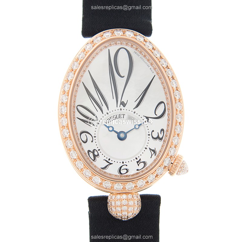 Breguet 8928BR/5W/844/DD0D REINE DE NAPLES Automatic 18kt Rose Gold & Diamonds