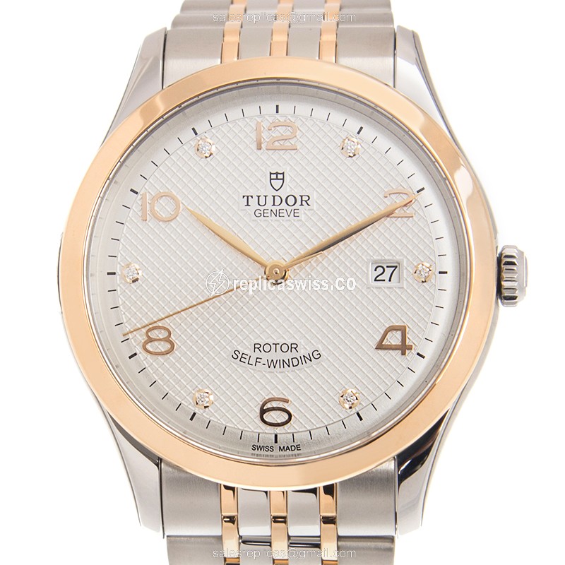 Tudor 91651-67071-6DI-SV 1926 Automatic 18kt Rose Gold & Steel