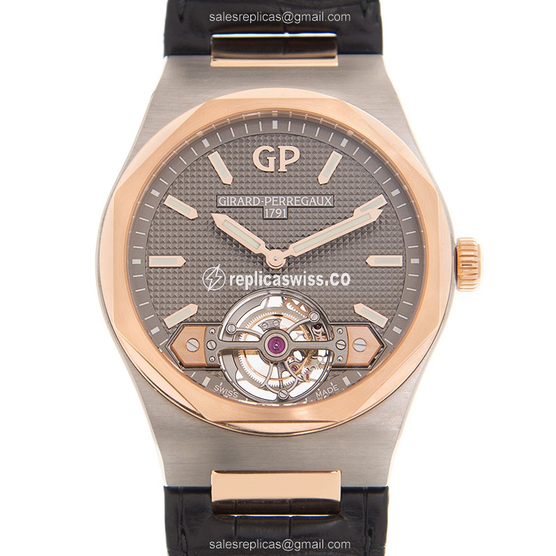 Girard Perregaux 99105-26-231-BB6A LAUREATO Automatic 18kt Rose Gold & Steel