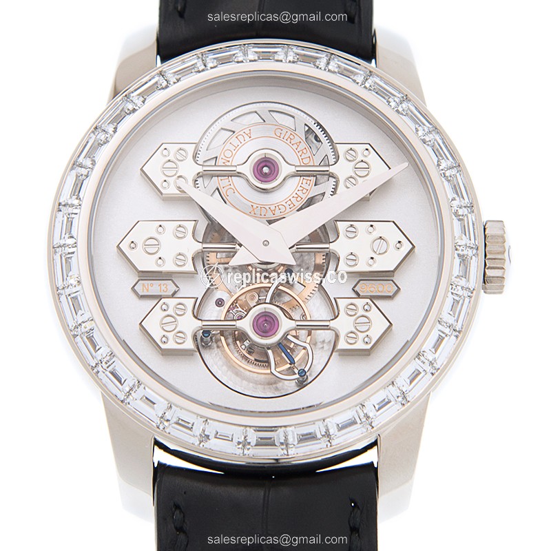Girard Perregaux 99193B53A000-BA6A BRIDGES Automatic 18kt White Gold & Diamond