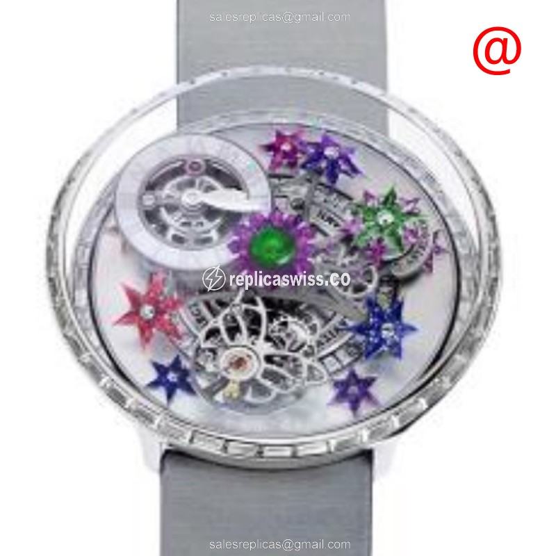 Jacob & Co AF321.30.BC.AA.A FLEURS DE JARDIN Automatic 18kt White Gold & Diamond