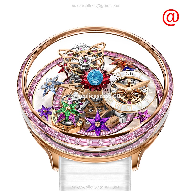 Jacob & Co AF321.40.BA.AB.ASB4A FLEURS DE JARDIN Manual Wind 18kt Rose Gold & Ruby