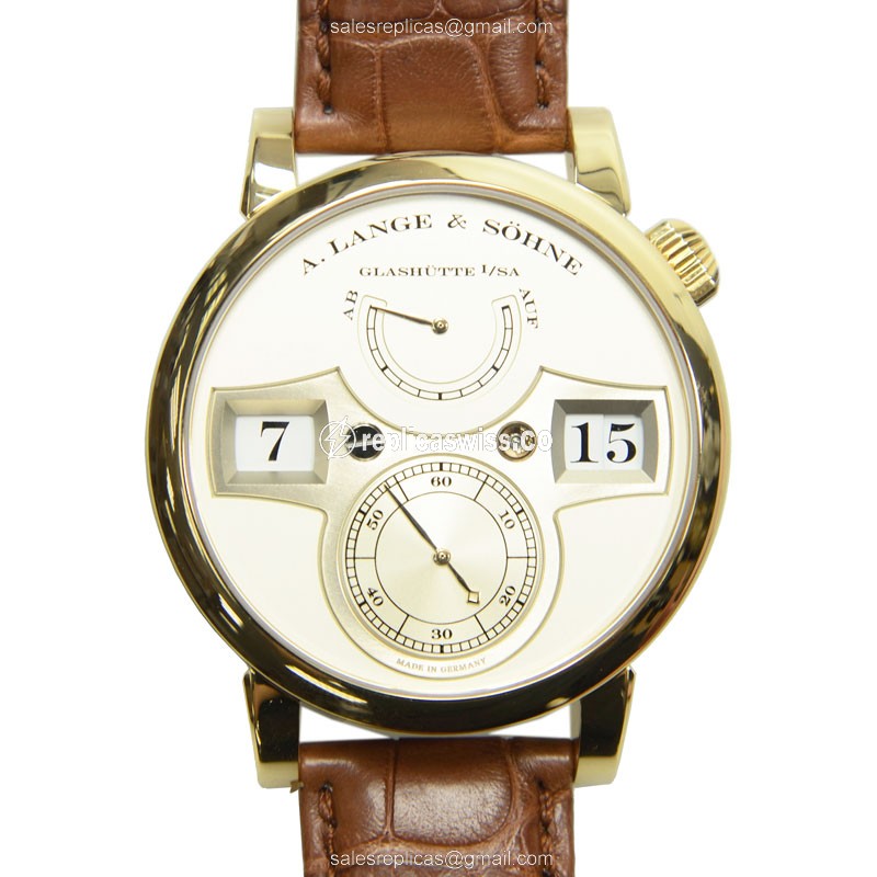 A Lange & Sohne 140.021 OWL SERIES Manual Wind 18kt Yellow Gold