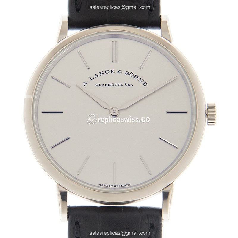 A Lange & Sohne 201.027 SAXONIA Manual Wind 18kt White Gold