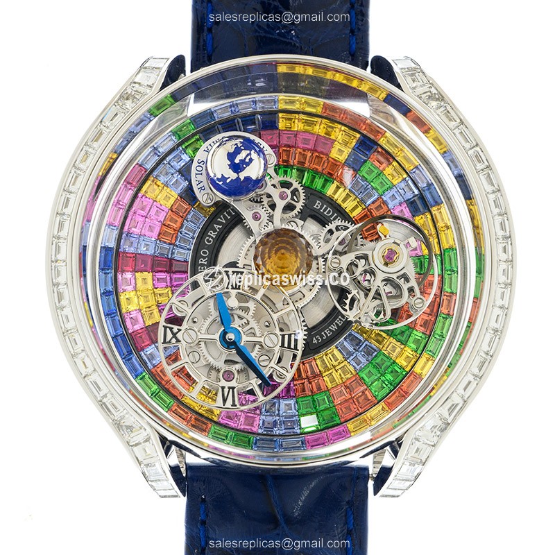 Jacob & Co AS800.30.BD.UC.ABALA ASTRONOMIA SOLAR Manual Wind 18kt White Gold & Diamond