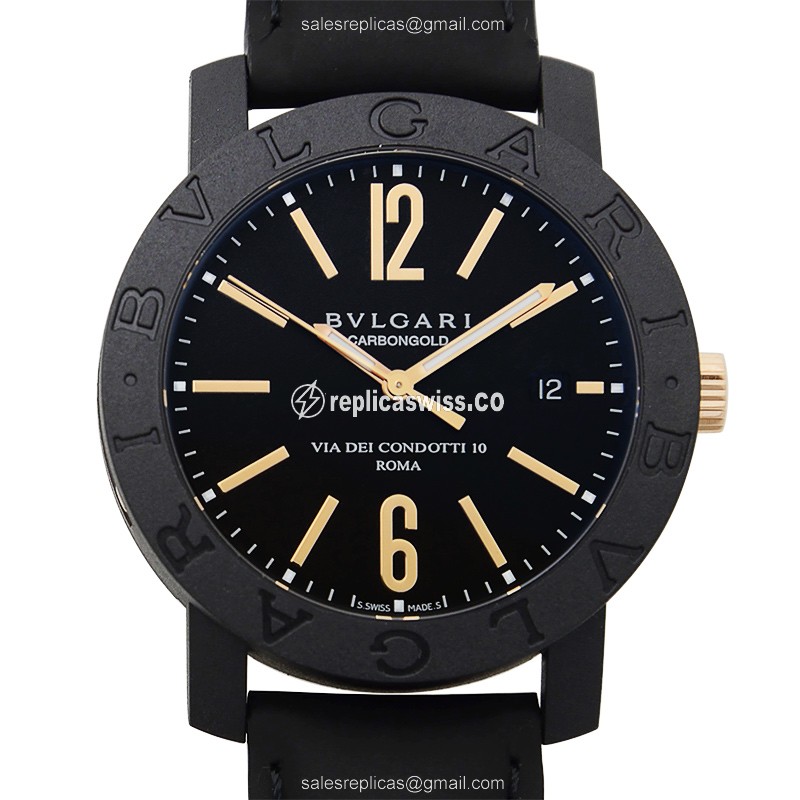 Bulgari BBP40BCGLD BULGARI Automatic Carbon Fiber