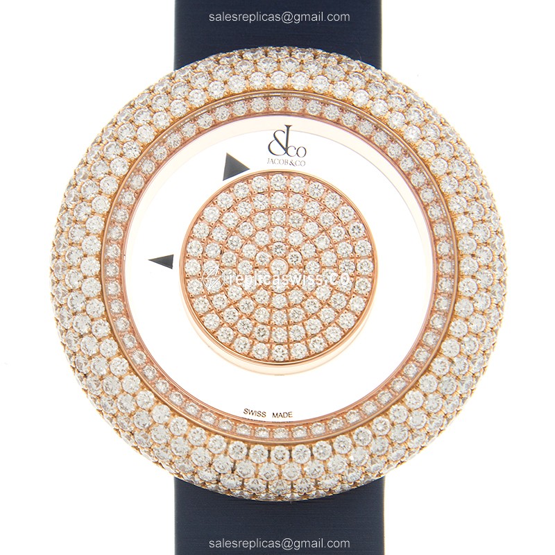 Jacob & Co BM556.40.RD.RD.ABSAA BRILLIANT Quartz 18kt Rose Gold & Diamonds