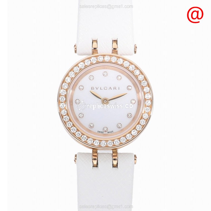 Bulgari 102398 B.ZERO1 Quartz 18kt Rose Gold & Diamonds