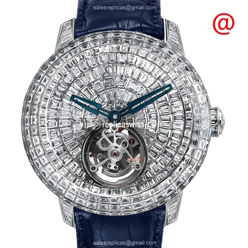 Jacob & Co CV201.30.BD.BD.A CAVIAR TOURBILLON Manual Wind 18kt White Gold