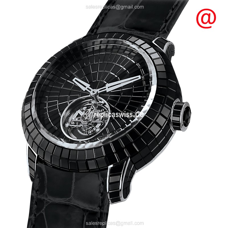Jacob & Co CV201.30.BS.BS.BDA4D CAVIAR TOURBILLON Manual Wind 18kt White Gold